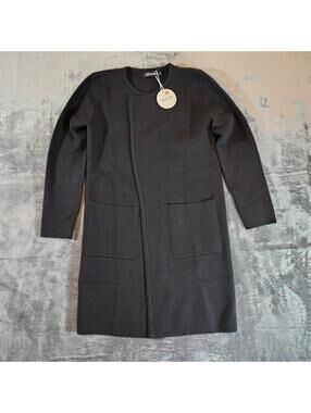 Caracilia Ladies M Black Duster New